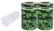 vidaXL 4X Sichtschutz Streifen Garten Zaunblende Zaunfolie Doppelstabmatten Sichtschutzstreifen Gartenzaun Folie Zaun Rolle Zaunfolie PVC 35x0,19m Grün