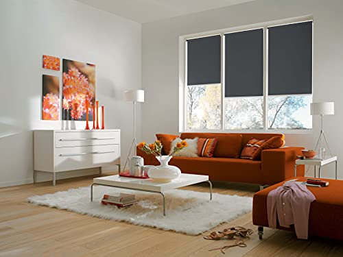 Sunlines Smart Style Elektrisches Rollo, Polyester, Anthrazit, 90 x 180 cm