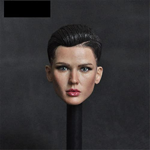 1/6 Maßstab Weibliche Agentin Kopf Skulptur, Ruby Rose Hübsches Mädchen Kopf Geschnitzt für 12inch Soldat Action Figur Körper (B)