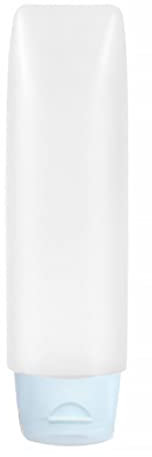 rongweiwang Flacon Compressible de Voyage Gel Douche Contenant de Dentifrice Poche étanche Rechargeable Compressible Distributeur Tube Accessoires, 50ML Bleu