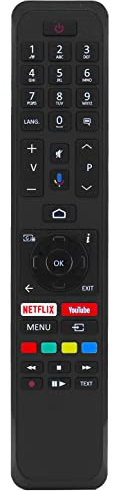 121AV Remote control compatible with TOSHIBA 58UA3A63DG LED TV (58 Zoll (146 cm), 4K UHD, Android TV, Smart TV, Sprachsteuerung (Google Assistant), Aufnahmefunktion, Netflix 4K)
