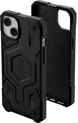Urban Armor Gear UAG Monarch Pro Schutzhülle kompatibel mit Apple iPhone 14 Plus [Wireless Charging/Magnetische Aufladung kompatibel, 5-Schichten Schutz] schwarz/Carbon