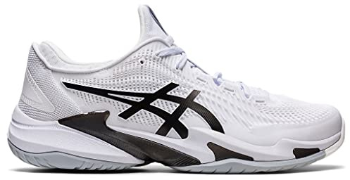 ASICS Men's Court FlyteFoam 3 Tennis Shoes, 11, White/Black