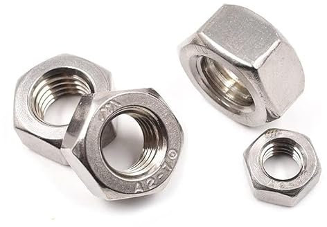 Zubehör Amerikanisches Standardgewinde Edelstahl Sechskantmutter UNC UNF 2#-56 4#-40 6#-32 8#-32 10#-24 1/4-20 5/16-18 3/8-16 7/16-14 1/2-13 (Color : SUS304, Size : Size 20 (10pcs))