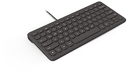 ZAGG Connect Keyboard 12C - Compact Type-C Wired Desktop Keyboard - Universal Compatibility with Windows, ChromeOS, Android, iOS, macOS, iPadOS - Optimized Typing Experience - Eco-Conscious Design