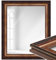 WANDStyle Spiegel 70x100 cm im Barock-Stil aus Kunststoff, bronzefarbener Wandspiegel, Garderobenspiegel oder Ganzkörperspiegel, Made in Germany - H235