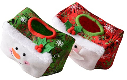 BESPORTBLE 2 Stück Box Weihnachts-Taschentuchbox Dekoration Für Zuhause Esszimmer Tischdekoration Decoraciones para Salas De Casa Taschentuch-Abdeckung Taschentuch-Aufbewahrungstasche