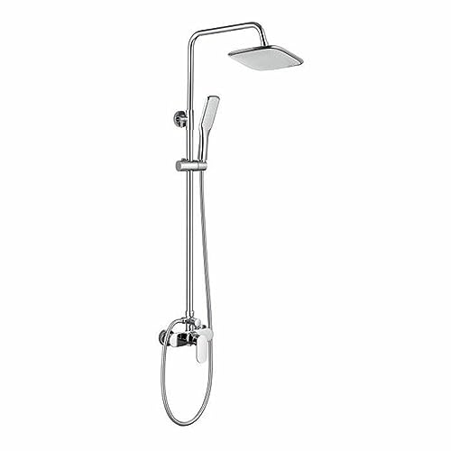 Colonne de douche OCEANIC - Mitigeur mécanique - Pomme haute rectangle 25,5x19 cm - Chrome