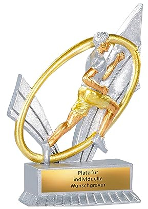 eberin · XS Läufer Pokal · Marathon Trophäe · Stadtlauf/Citylauf/Laufgruppe Wanderpokal · Triathlon Preis · Laufen Pokal mit Wunschtext · 12 cm