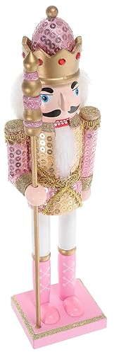 FAVOMOTO Casse-Noisette Soldat Casse-Noix À Collectionner Petites Figures De Casse-Noisette Casse-Noisette en Pain D'Épice Casse-Noix avec Base Casse-Noix Ornements Suspendus Casse-Noix