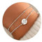 TINGN Armband Damen Silber, Silber Armband mit Buchstaben S Armkette Set Mädchen Armband mit Gravur Namensarmband Silber Buchstaben Armbänder Damen Geburtstagsgeschenk Geschenke für Frauen Mädchen