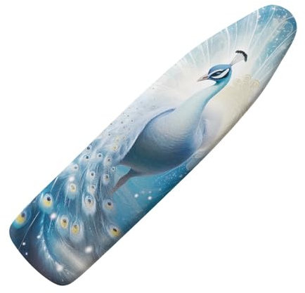 Micoklinlin 120 x 40 cm Ironing Board Cover for Steam Ironing Station Personalised with Elastic Edge Non-Slip Washable Elastic for Home Decoration M