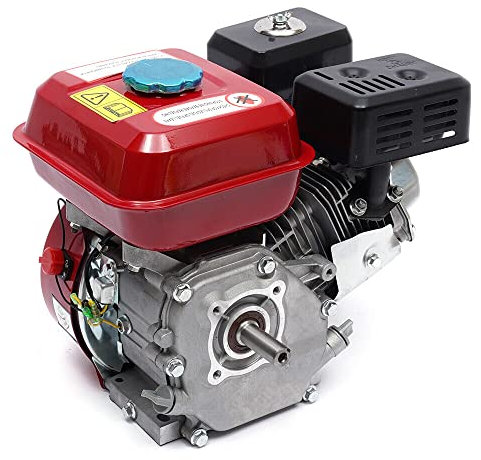 YNAADYH Moteur à Essence 4 Temps 7,5 CV - 210 CC OHV - Diamètre 20 mm - Rouge