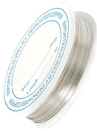 susiodeu Jewelry Making Cord DIY Crafts Necklace Beading Wire Crafting Beads String Pendant Accessory Professional for Craftsman, Silver