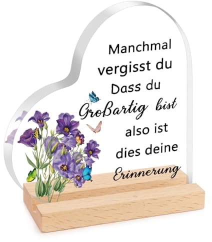 XIANNVXI Geschenke für Frauen Mama Oma Geburtstagsgeschenk Geschenk für Sie Partner Mutter Oma Personalisierte Geschenke Holzschilder Heimat Dekoration Ornamente aus Acryl Geschenk