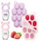 btrfe Baby Breastmilk Popsicle Molds & Baby Food Feeder (2 Pack), Silicone Nibble Freezer Tray Storage Containers, Silicone Pacifier Feeder and Teether