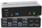 8K@60Hz HDMI +2 Displayport USB 3.0 KVM Switch 3 Monitore 2 Computer, DP 1.4 +HDMI 2.1 KVM Switch Triple Monitor mit Audio-Mikrofon-Ausgang und 3 USB3.0 Anschlüssen, Triple Monitor Switch
