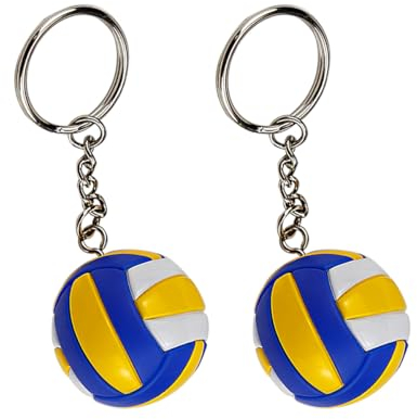 FERCAISH 2 Stück Volleyball Schlüsselanhänger Teenager Haikyuu Merch Keychain Volleyball Zubehör Mini Sport Schlüssel Anhänger für Tasche Hängen Ornament Geschenk