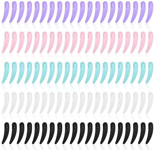 100 Stück Spatel Kosmetik Make Up Cremespatel Mini Kosmetikspatel Gebogenen Spatel Mini Spatula Scoop für Cremespatel Kosmetik Spatula Klein Maske Scoop Creme Löffel für Maske Waschgel