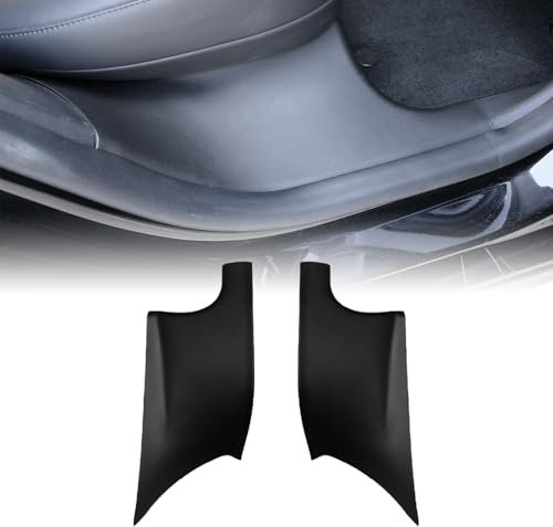 JSUDQR 2PCS Rear Door Sill Protector for Tesla Model Y 2019-2024 5-Seater PP Door Sill Guards Plate Cover for Tesla Accessories