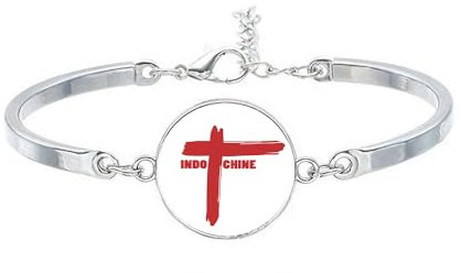 Bracelet Cabochon Acier Indochine