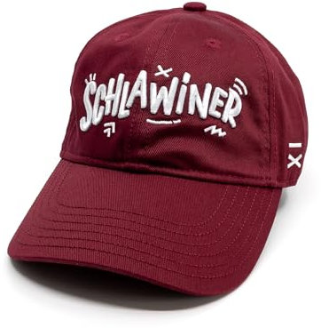 Hand und Feuer Strapback Cap Kinder Schlawiner Weinrot Twill L