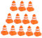 VICASKY 12st Roadblock Sandtischmodell Stengel Verkehr Jungs Drift Gewichtetes Kette Miniatur Zappeln Zeichen Rätsel Puzzle Zapfen Junge Offensichtlich Straße Planke Abs Orange