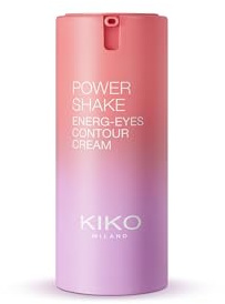 KIKO Milano Power Shake Energ-Eyes Contour Cream, Feuchtigkeitsspendende Augencreme Für Strahlende Haut