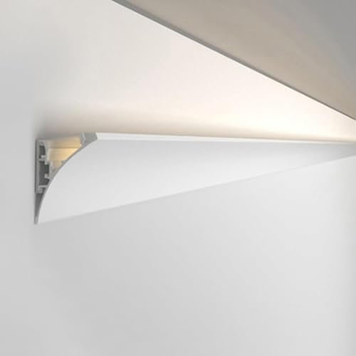 LwsCUiH Rails de spots Bande LED en aluminium, diffuseur d'éclairage, plinthes d'éclairage indirect for maisons