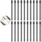 Lot de 20 stylets en feutre avec pointe et clip pour écriture remarquable, stylet, liseuse, tablette et téléphone