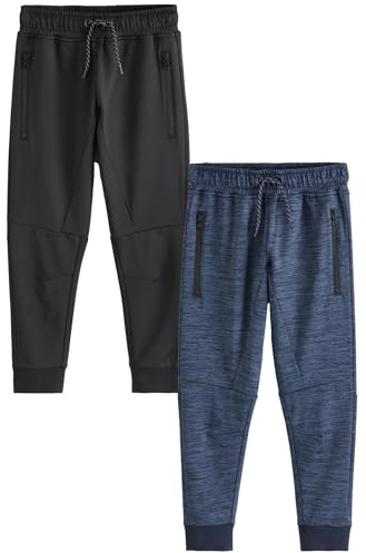 NEXT Jungen Slim Fit sportliche Jogginghosen im 2er-Pack 98-176