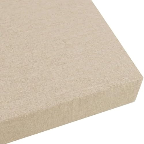 Bankauflage Innenraum Outdoor Sitzkissen Gartenkissen Bankkissen Rutschfestes,Dicke Von 5cm Bänke Kissen Sitzauflagen Loungekissen Sitzpolster Auflage Für Bänke/Gartenbank(Beige,100x25x5cm)