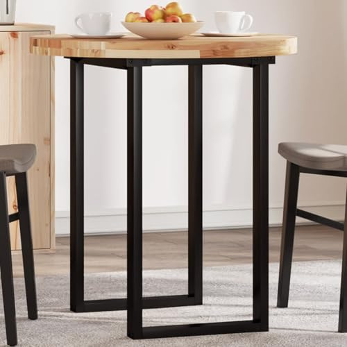 Zeehear Tischplatte Rund Ø70x4 cm Massivholz Akazie, Robuste Runde Holzplatte für Esstisch, Bistrotisch, Beistelltisch, Pflegeleichtes Möbelstück