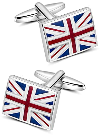 Manschettenknöpfe Herren, Mr.Van Flagge des Vereinigten Königreichs Cufflinks für Hochzeit Festival Geburtstag Geschenk