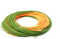 Schwimmende Fliegenschnur, 30,5 m, WF-5F/6F/7F/8F, zweifarbig, mit 2 verschweißten Schlaufen, Light Green&Orange, 6.0