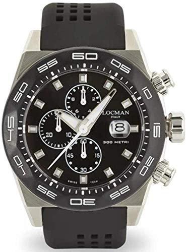 Locman Italy Herrenuhr Stealth Chronograph schwarz Ref. 0217