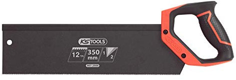 Seghetto per lavori di finitura, 350 mm, 2 angoli di taglio 12 Tpi, manico bimateriale