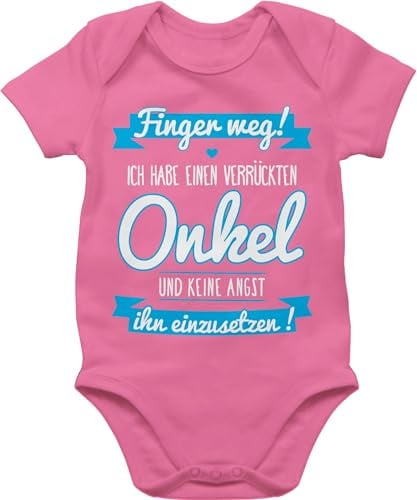 Shirtracer - Body Kurzarm - Sprüche - Ich habe einen verrückten Onkel I Baby Kleinkind Geschenk