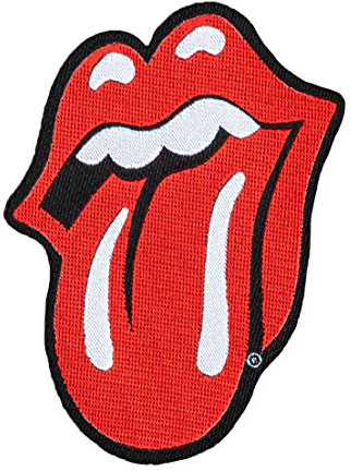 The Rolling Stones Classic Tongue Toppa per lingua tessuta e licenza