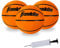 Franklin Sports Indoor + Outdoor Rubber Mini Basketballs - 3 Pack of Mini Basketballs- 5 Inch Toy Basketballs - Indoor + Outdoor Ready Arcade Rubber Balls - Basketball Pump Included, Orange