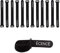 ECENCE Scratch Attaches de câble réutilisable, set de 12 Colliers de serrage pour câbles, cordons, Universel pour fixation, Serre-câbles à scratch, taille 2cm x 20cm