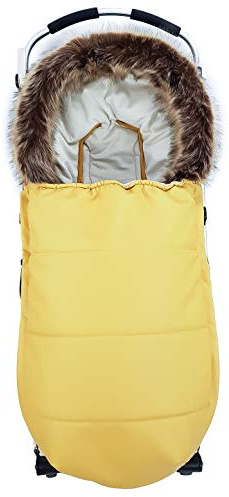 Universal Fußsack für Kinderwagen oder Buggy. WINTER. Verfügbar in mehreren Modellen und Farben (Nordic Senf)