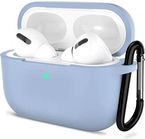 ATUAT Silikon-Schutzhülle für AirPods Pro 2019, Blau