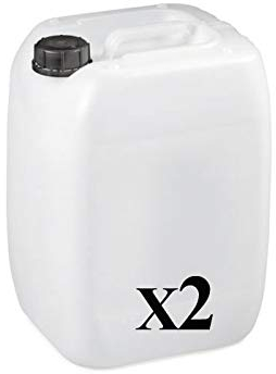 Bidon Plastique 20 litres AUDE PLASTIQUE - Filetage S60x6 - Empilable - homologué ADR idéal pour Les liquides, l'eau, Les Produits Chimiques/Camping/Camping-Car