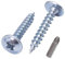Lot de 50 vis à bois en acier galvanisé 6 x 40 mm - Vis à bois - Vis à métal - Tête de tension modifiée - Auto-taraudeuses (50, 6,0 x 40 mm)