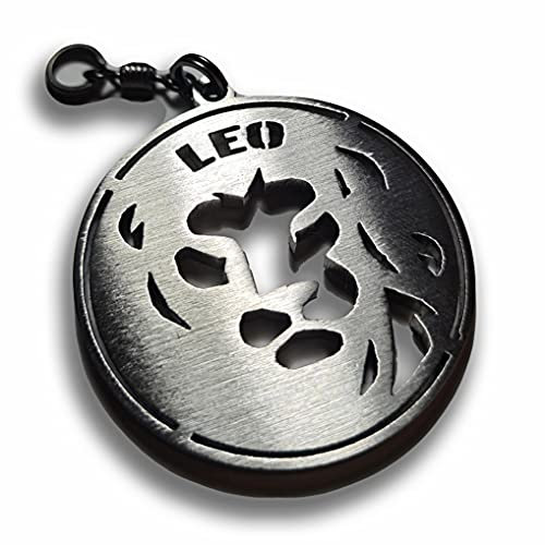 FORTILLO Sternzeichen Löwe Schlüsselanhänger - handgemachte (Edelstahl)