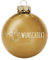 Deitert Weihnachtskugel mit Wunschtext Gravur, Ø 8cm, personalisierte Christbaumkugel aus Glas (glänzend), Individueller Weihnachtsbaumschmuck Namen oder Spruch, Engel-Motiv, Gold