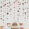 Rose Gold 18. Geburtstag Dekorationen Nummer 18 Kreis Dot Twinkle Star Girlande Kit Metallic Hängenden Streamer Bunting Banner Hintergrund für Mädchen Happy 18 Jahre 18 Jahre 18 Jahre Party Supplies