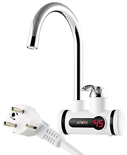 Rubinetto Acqua Elettrico Scaldabagno istantaneo Tankless Riscaldatore Tap Rubinetto istantaneo Cucina Scaldabagno Gru Rubinetto Acqua calda Istantaneo Tappo digitale Rubinetto Elettrico Acqua Calda