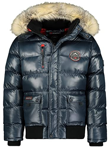 Geo Norway Bugs Men - Herren Daunenjacke Matelassée Herren Jacke Mantel Warm Futter Winter Herren - Windjacke Langarm